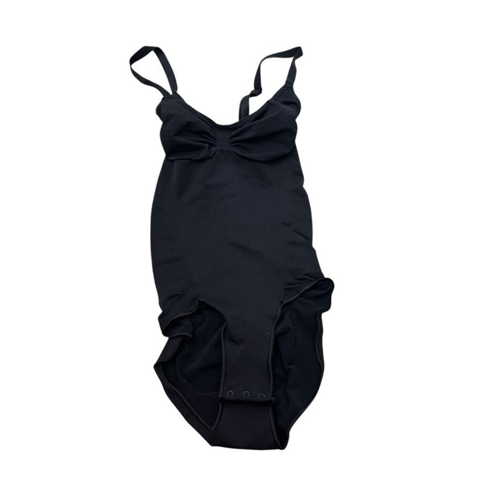 Skims Kim Kardashian Seamless Sculpt Brief Bodysuit Onyx Black Size Small